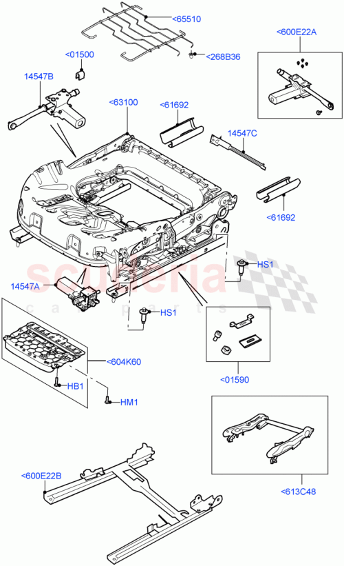 Part Diagram for Land Rover LR129307