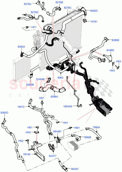 Part Diagram for Land Rover LR129573
