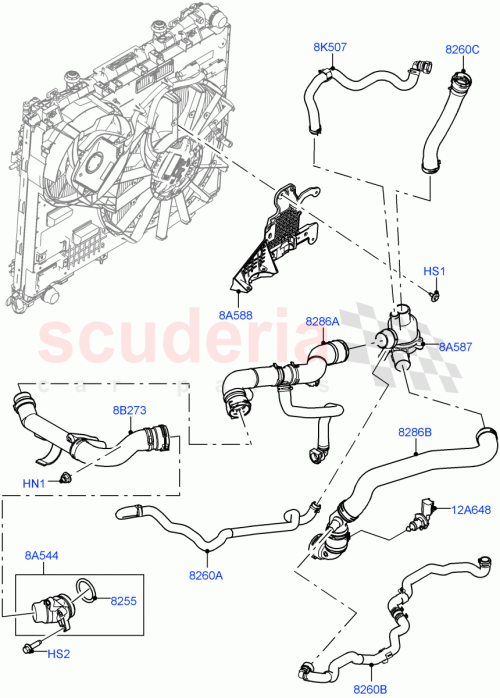 Part Diagram for Land Rover LR121835