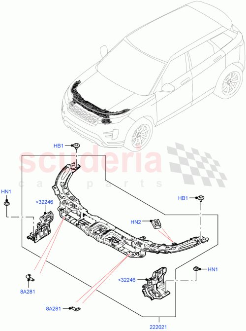 Part Diagram for Land Rover LR125093