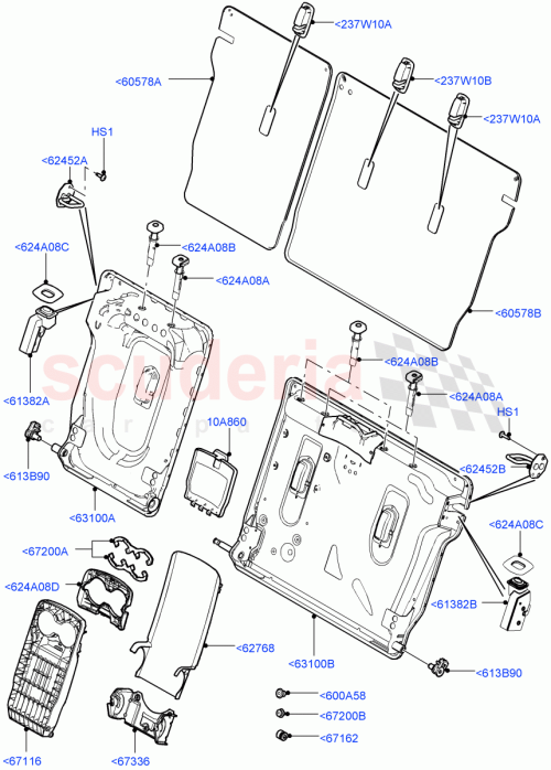 Part Diagram for Land Rover LR128422