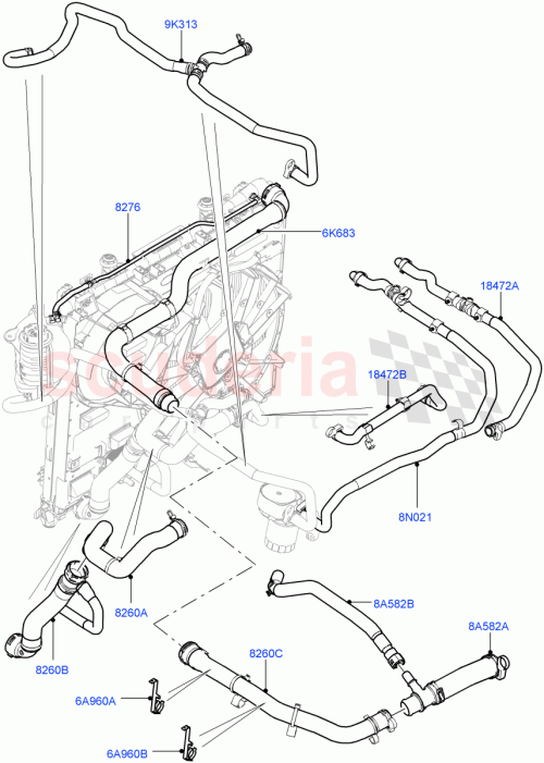 Part Diagram for Land Rover LR077702