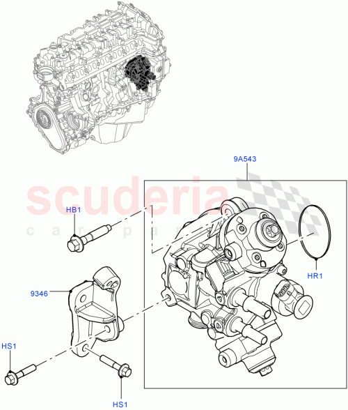 Part Diagram for Land Rover LR125511
