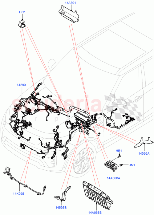 Part Diagram for Land Rover LR126613