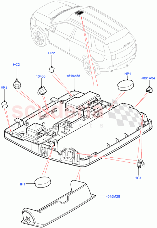 Part Diagram for Land Rover LR083842