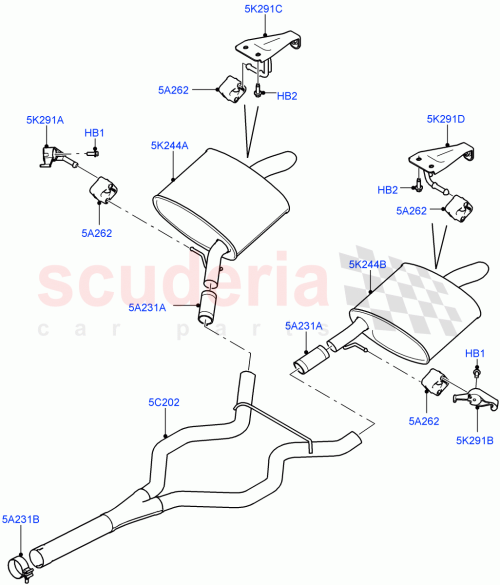 Part Diagram for Land Rover LR105222