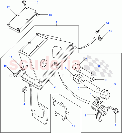 Part Diagram for Land Rover SH604081L