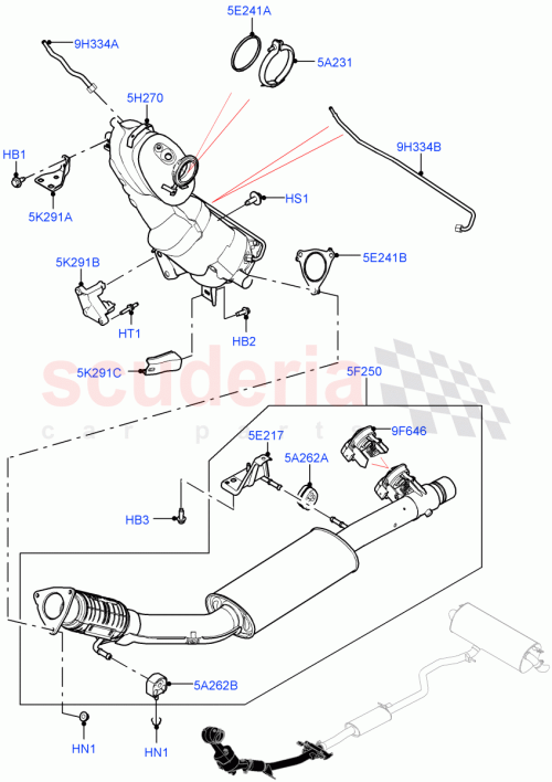 Part Diagram for Land Rover LR139765