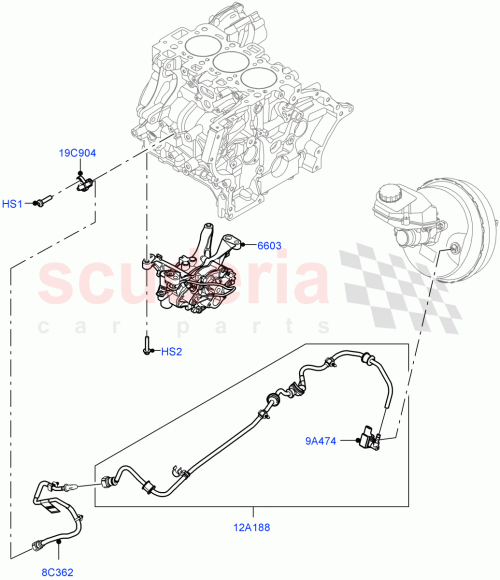 Part Diagram for Land Rover LR125410