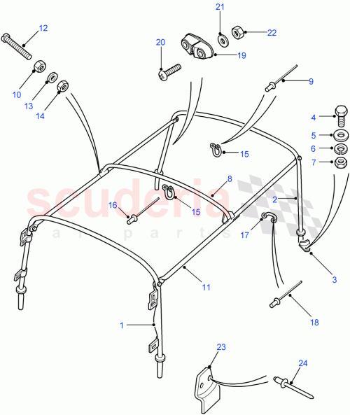 Part Diagram for Land Rover MUC1081