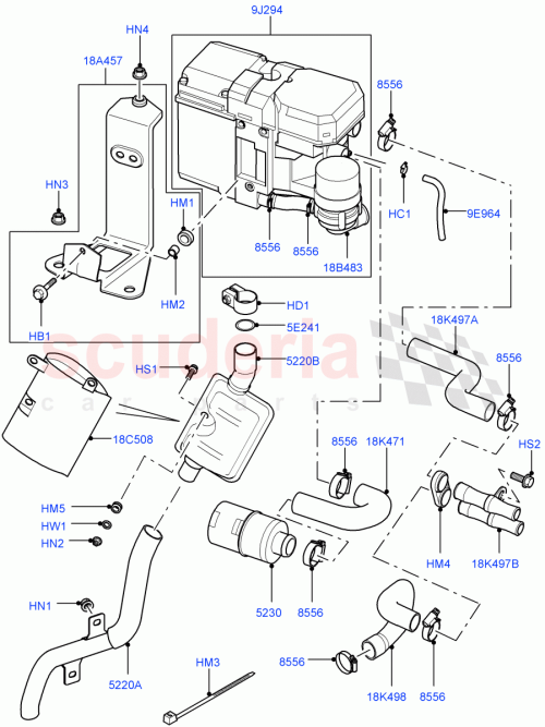 Part Diagram for Land Rover JYP000080