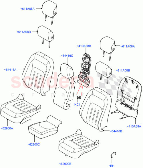 Part Diagram for Land Rover LR157489