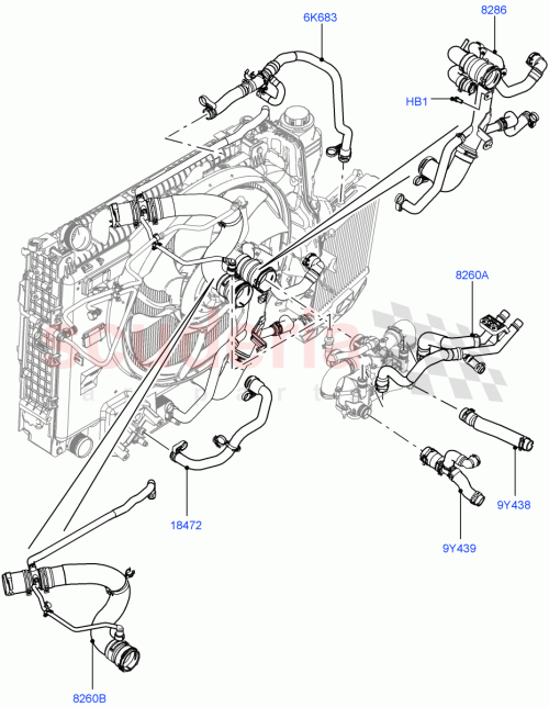 Part Diagram for Land Rover LR010328