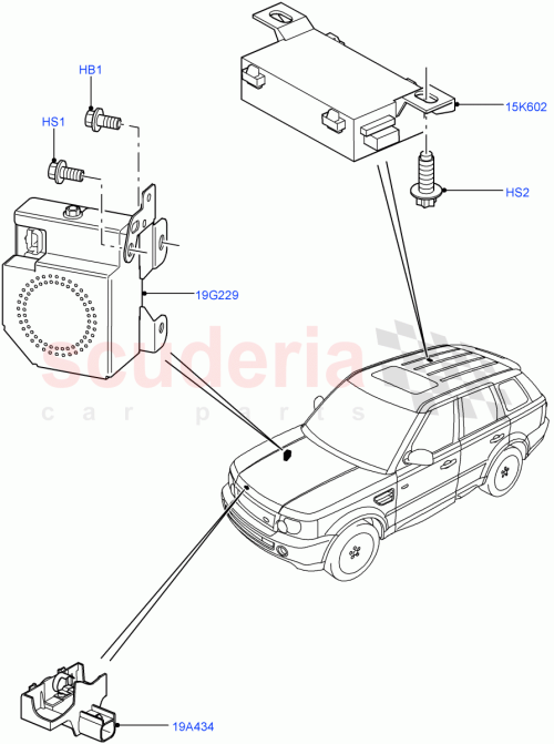 Part Diagram for Land Rover YUE500090