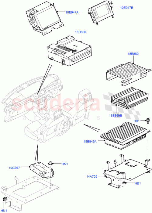 Part Diagram for Land Rover LR026212
