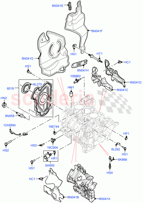 Part Diagram for Land Rover LR125457
