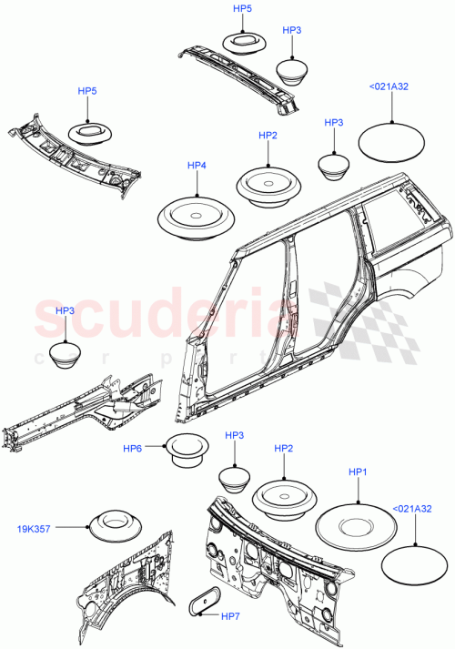 Part Diagram for Land Rover LR023136