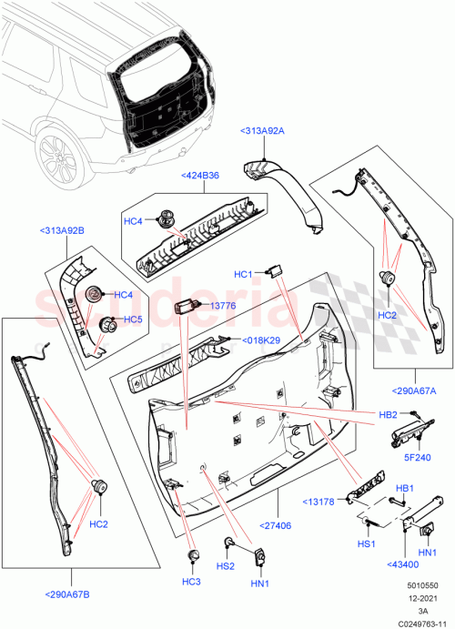 Part Diagram for Land Rover LR146846