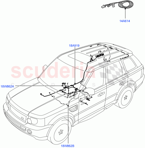 Part Diagram for Land Rover YMW504080