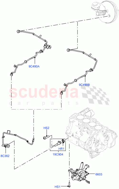 Part Diagram for Land Rover LR138595