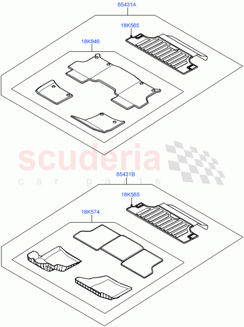 Part Diagram for Land Rover VPLE90INT03