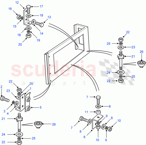 Part Diagram for Land Rover ABU710270