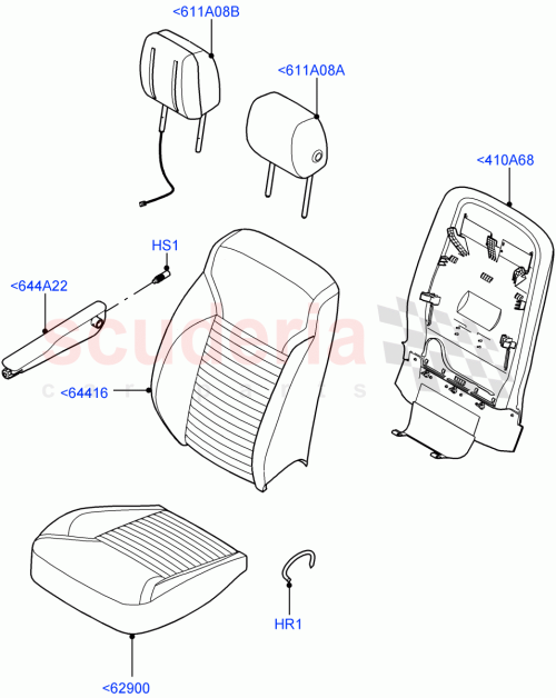 Part Diagram for Land Rover LR105253