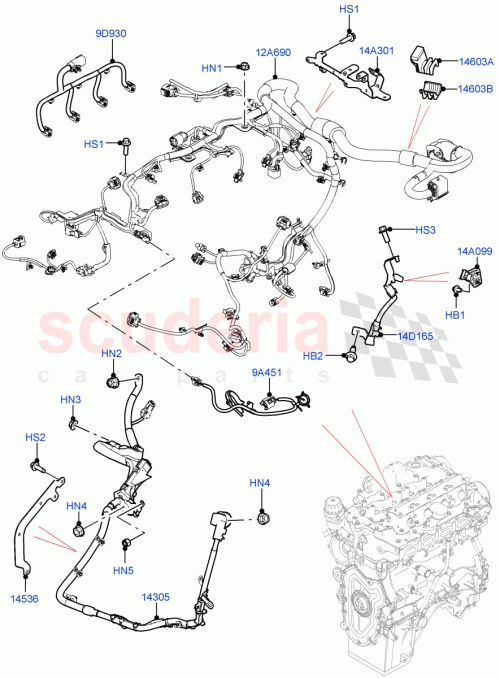 Part Diagram for Land Rover LR141471