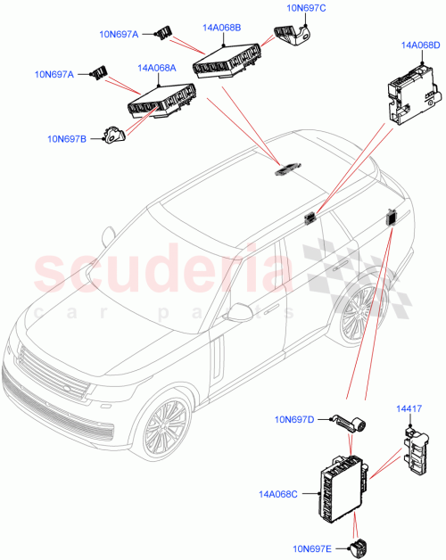 Part Diagram for Land Rover LR152908