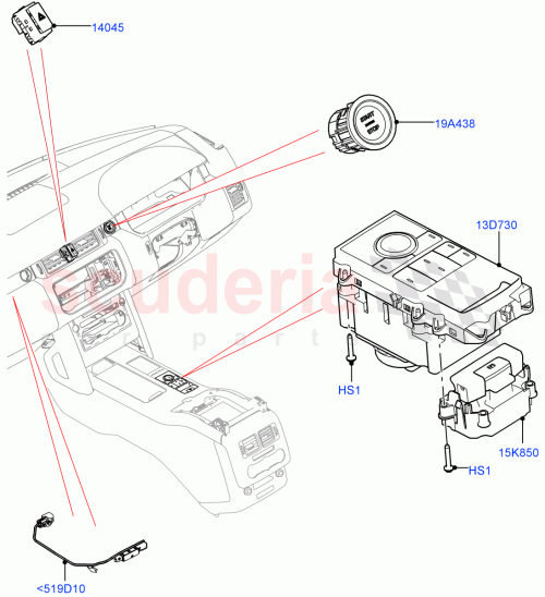 Part Diagram for Land Rover LR133126