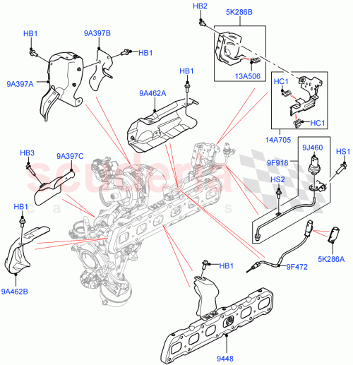 Part Diagram for Land Rover LR138995