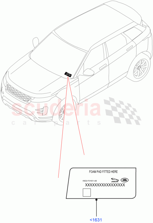Part Diagram for Land Rover LR146455