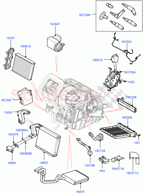 Part Diagram for Land Rover LR134562