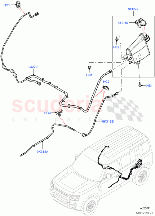 Part Diagram for Land Rover LR154194