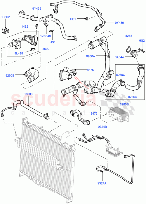 Part Diagram for Land Rover LR014152