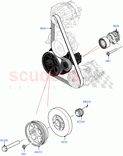 Part Diagram for Land Rover LR158522