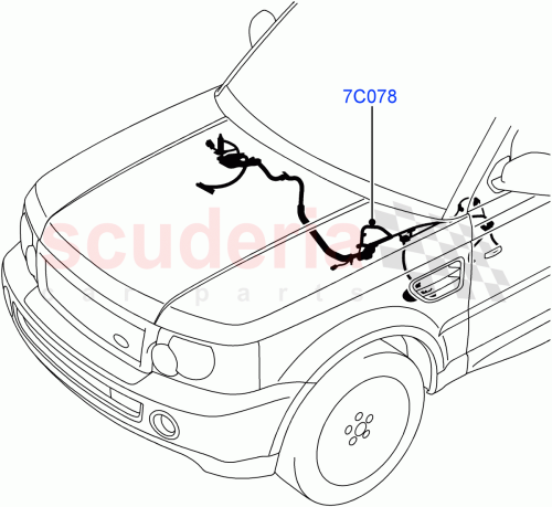 Part Diagram for Land Rover YMD504640
