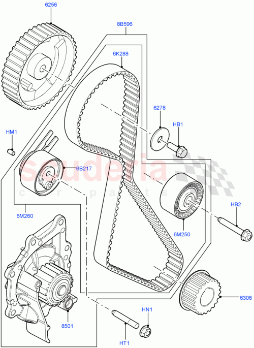 Part Diagram for Land Rover LR001251