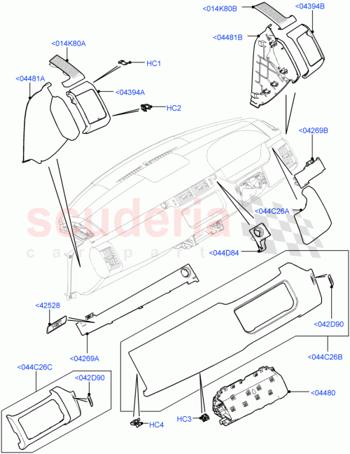 Part Diagram for Land Rover LR044621