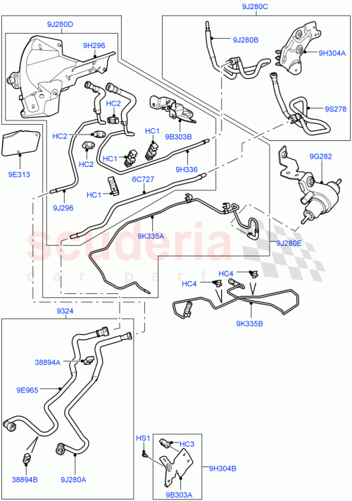 Part Diagram for Land Rover WJP502230