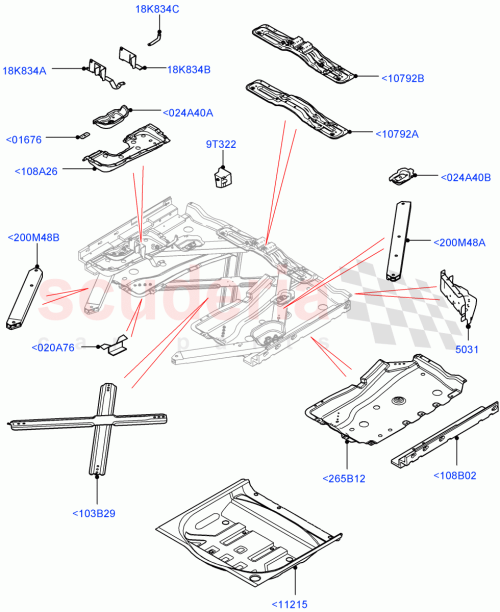 Part Diagram for Land Rover LR107304