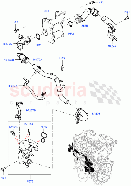 Part Diagram for Land Rover LR140107