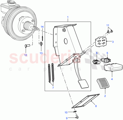 Part Diagram for Land Rover PS106202