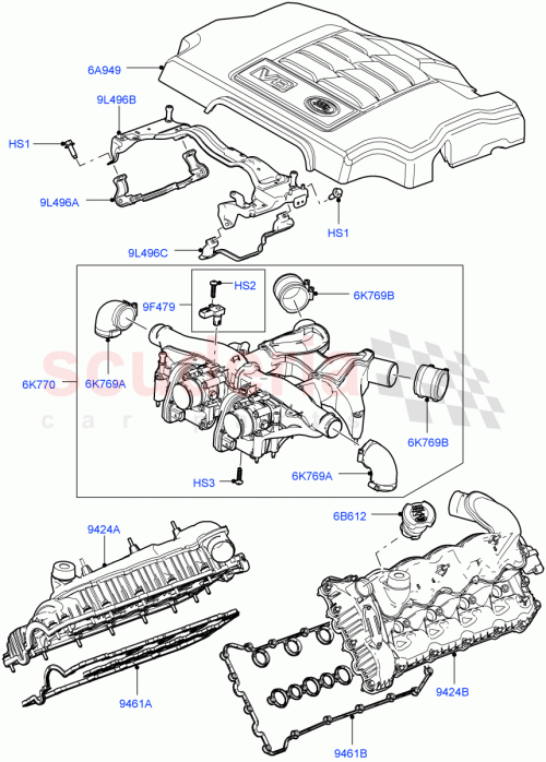Part Diagram for Land Rover LR020530