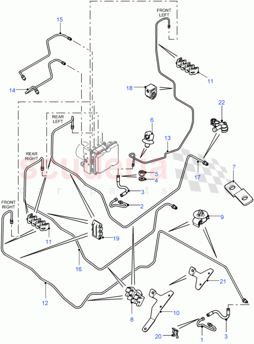 Part Diagram for Land Rover LR021883