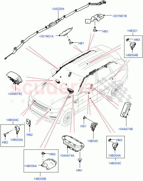 Part Diagram for Land Rover LR111598