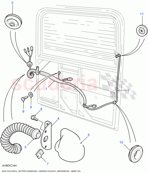 Part Diagram for Land Rover 235113