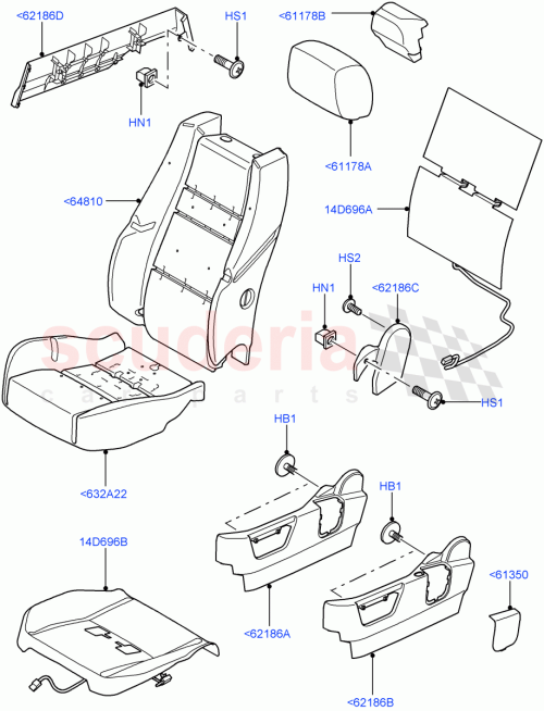 Part Diagram for Land Rover HYH000110