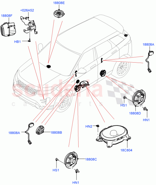 Part Diagram for Land Rover LR152702