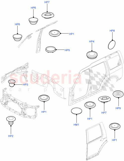 Part Diagram for Land Rover DJP5794